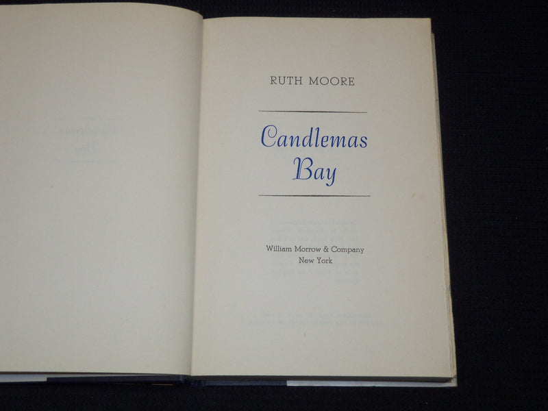 1950 CANDLEMAS BAY HARDCOVER BOOK BY RUTH MOORE - KD 7939