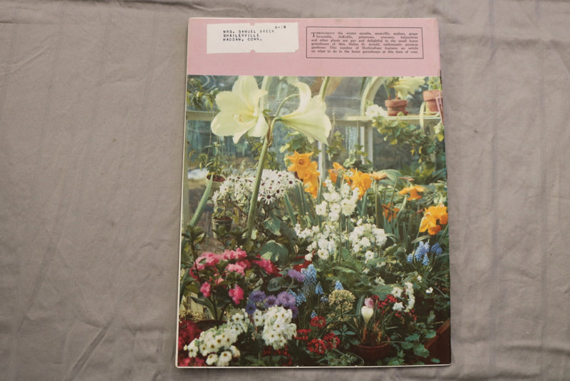 1958 NOVEMBER HORTICULTURE MAGAZINE - BEAUTIFUL SCENERY COVER - SP 3137H