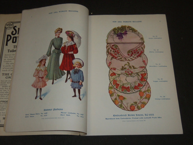 1904 MAY NEW IDEA WOMAN'S MAGAZINE - COLOR FASHION - ILLUSTRATIONS - ST 247