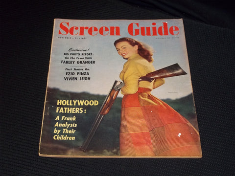 1950 NOVEMBER SCREEN GUIDE MAGAZINE - JEANNE CRAIN FRONT COVER - E 14804