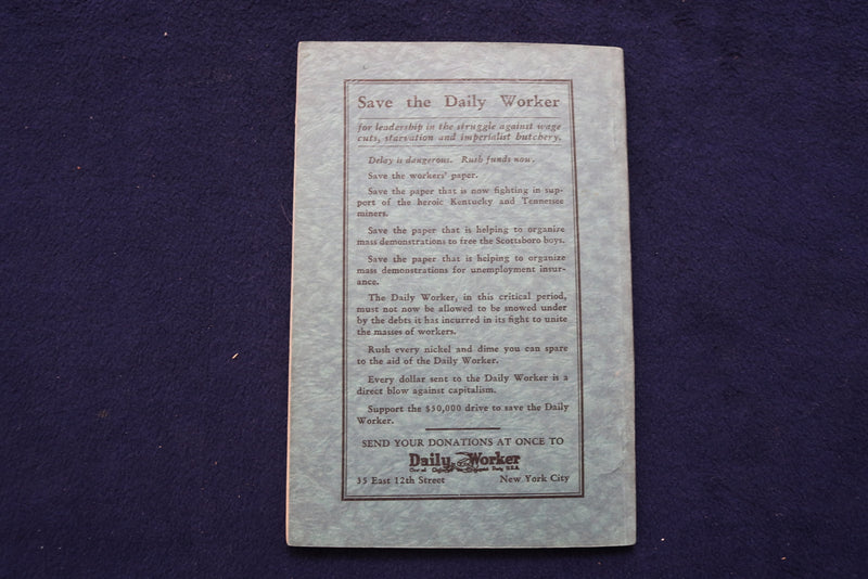 1932 FEBRUARY THE COMMUNIST MONTHLY PERIODICAL - K 480