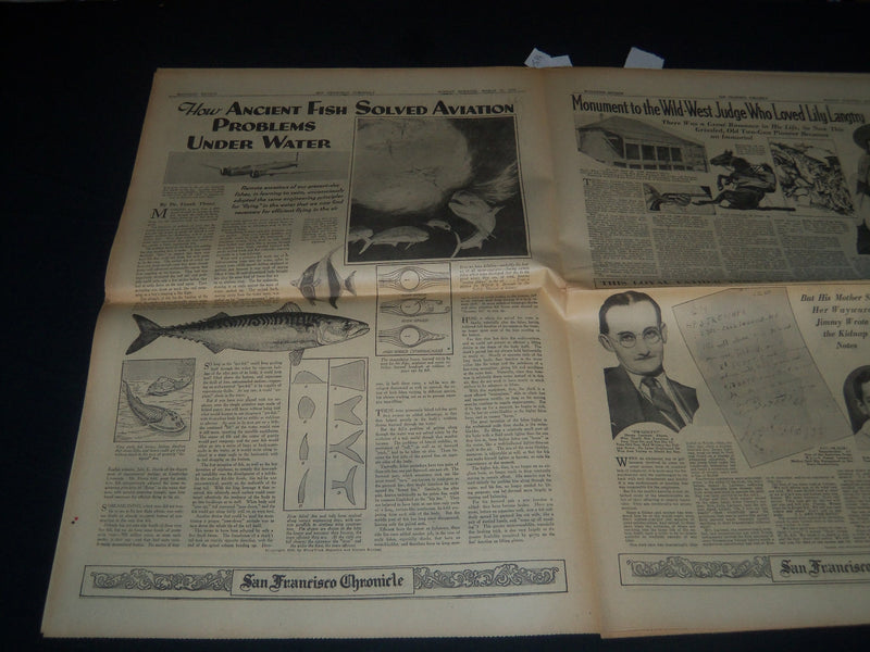 1935 MARCH 31 SAN FRANCISCO CHRONICLE SUNDAY MAGAZINE SECTIONS - COMICS- NP 3710