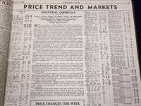 1933 JAN-DEC CHEMICALS MAGAZINE BOUND VOLUME PRICE TRENDS IMPORTS ADS - KD 661