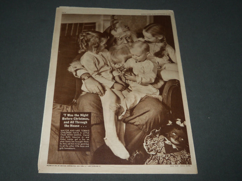 1939 DECEMBER 24 BOSTON GLOBE PICTORIAL MAGAZINE - HOFFMAN'S CHRIST - NP 2940