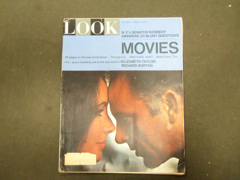 1965 MARCH 9 LOOK MAGAZINE - ELIZABETH TAYLOR & RICHARD BURTON - ST 2905