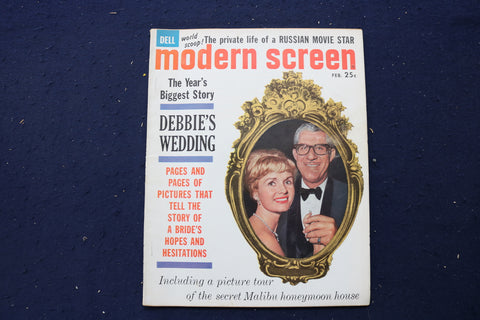1961 FEBRUARY MODERN SCREEN MAGAZINE - DEBBIE REYNOLDS COVER - E 17410
