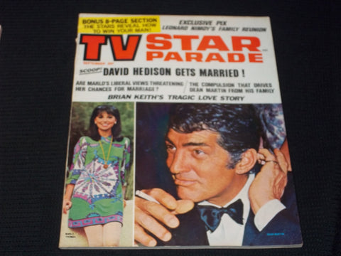 1968 SEPTEMBER TV STAR PARADE MAGAZINE - DEAN MARTIN FRONT COVER - E 14027