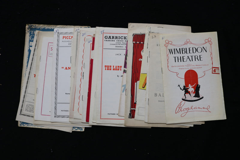 1947-1949 LONDON THEATRE PROGRAMS - LOT OF 22 - K 1822