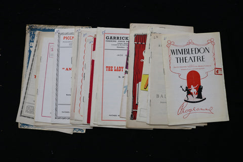 1947-1949 LONDON THEATRE PROGRAMS - LOT OF 22 - K 1822