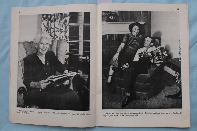 1950 ERNEST TUBB FOLIO OF RECORDED HITS NO. 2 SOFTCOVER BOOK - K 3380