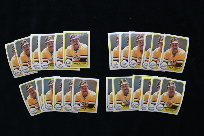 WILLIE STARGELL 1981 FLEER BASEBALL CARDS - CARD #363 - NM-MT - LOT OF 24 - #4