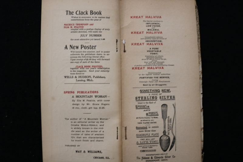 1896 JUNE THE CLACK BOOK - VOLUME 1, NUMBER 3- SOFTCOVER - LOT OF 6 - K 2362