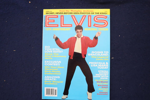 1987 SUMMER ELVIS MEMORIAL EDITION MAGAZINE - ELVIS PRESLEY COVER - E 18575