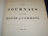 1823 JOURNALS OF THE HOUSE OF COMMONS - KING GEORGE IV 4TH YEAR REIGN - KD 4H