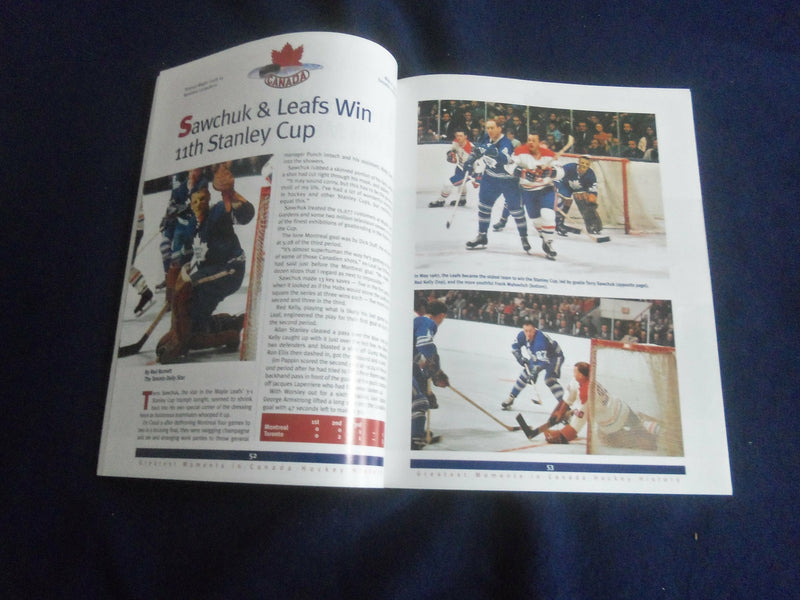 2008 GREATEST MOMENTS IN CANADA HOCKEY HISTORY BOOK - F 254B