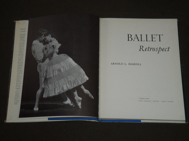 1965 BALLET RETROSPECT BY ARNOLD L. HASKELL HARDCOVER BOOK - KD 3870