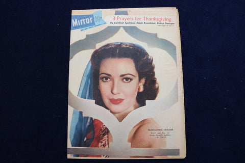 1954 NOVEMBER 21 NY MIRROR MAGAZINE - LINDA DARNELL COVER - E 22548