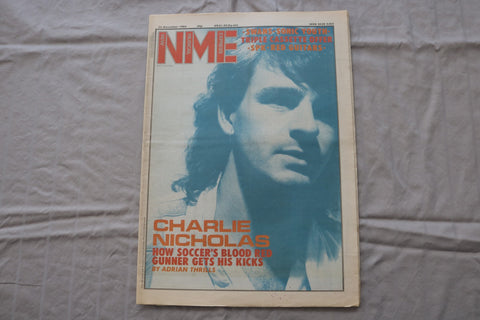 1984 NOVEMBER 24 NEW MUSICAL EXPRESS NEWSPAPER -CHARLIE NICHOLAS COVER - NP 9279