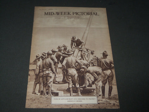 1918 OCTOBER 24 MID-WEEK PICTORIAL MAGAZINE SECTION - ANTI-AIRCRAFT GUN- NP 2857