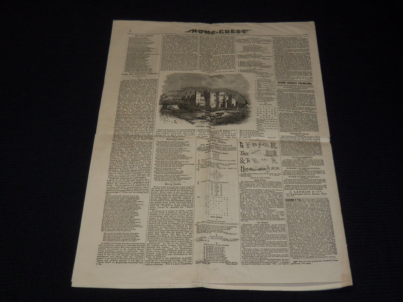 1878 APRIL ILLUSTRATED HOME GUEST NEWSPAPER - GEORGE BANCROFT GRIFFITH - K 61