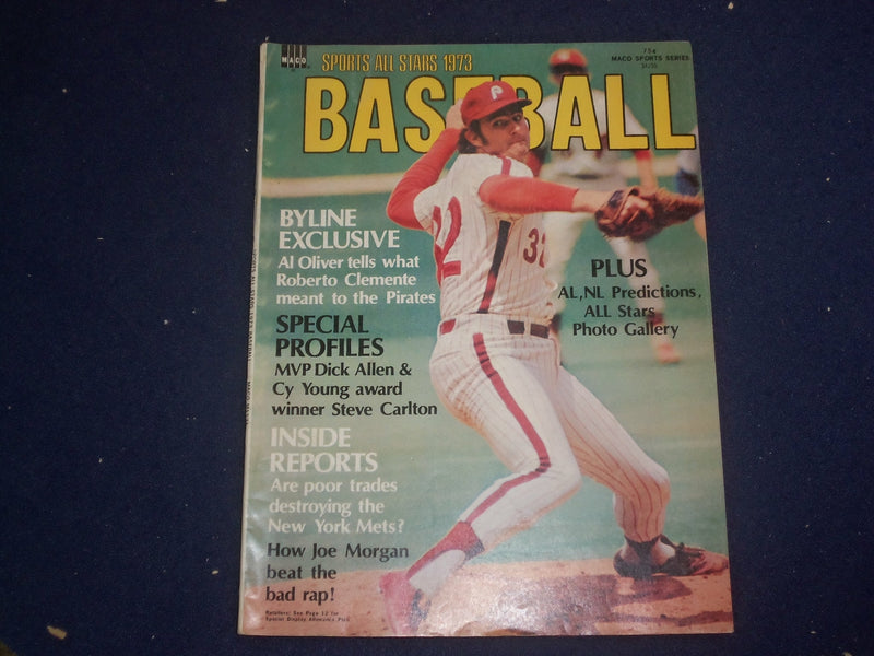 1973 SPORTS ALL STARS BASEBALL MAGAZINE-STEVE CALRTON- ROBERTO CLEMENTE -ST 6791