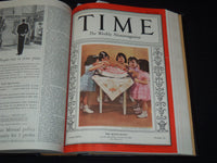 1937 APRIL-JUNE TIME MAGAZINE BOUND VOLUME - GREAT COVERS - NICE ADS - KD 3806M