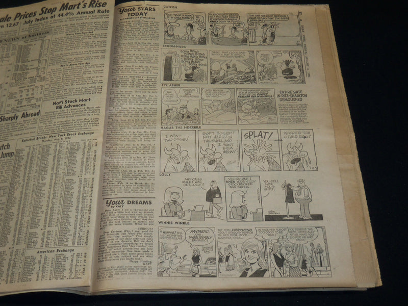 1974 NEW YORK DAILY NEWS & POST NEWSPAPER LOT OF 2 - NIXON RESIGNS - NP 4937