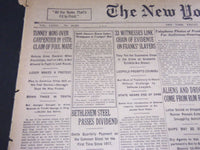 1924 JULY 25 NEW YORK TIMES - TUNNEY WINS OVER CARPENTIER IN 15TH - NT 5043