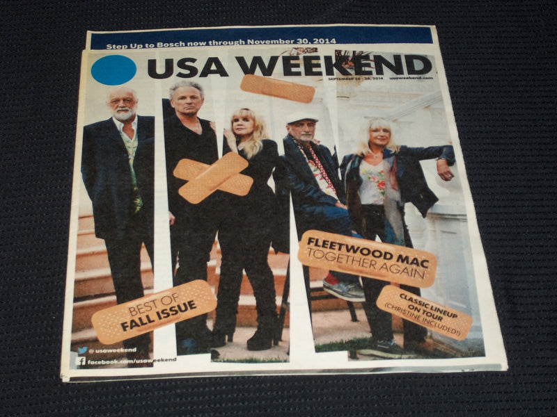 2014 SEPTEMBER 26 USA WEEKEND MAGAZINE - FLEETWOOD MAC COVER - E 4969