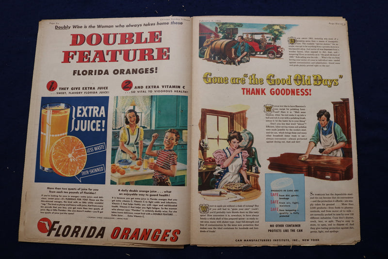 1946 FEBRUARY 3 CHICAGO TRIBUNE MAGAZINE - DICK HAYMES COVER - E 22828