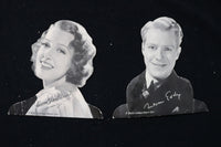 1930'S JEANETTE MACDONALD & NELSON EDDY CARDBOARD DISPLAYS - LOT OF 2 - K 2895
