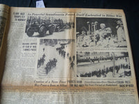 1940 APRIL 10 PHILADELPHIA RECORD NEWSPAPER - GREAT SEA BATTLE RAGES - NT 7248