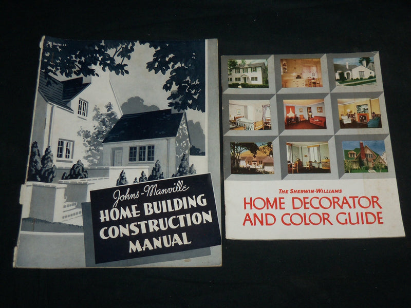 1940'S JOHNS - MANVILLE SHERWIN WILLIAMS GUIDE LOT OF 2 ISSUES - J 6766