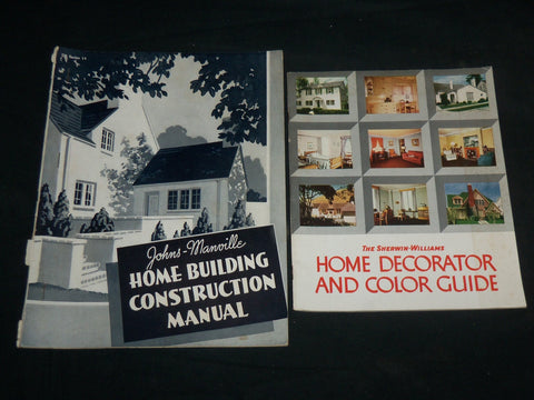 1940'S JOHNS - MANVILLE SHERWIN WILLIAMS GUIDE LOT OF 2 ISSUES - J 6766