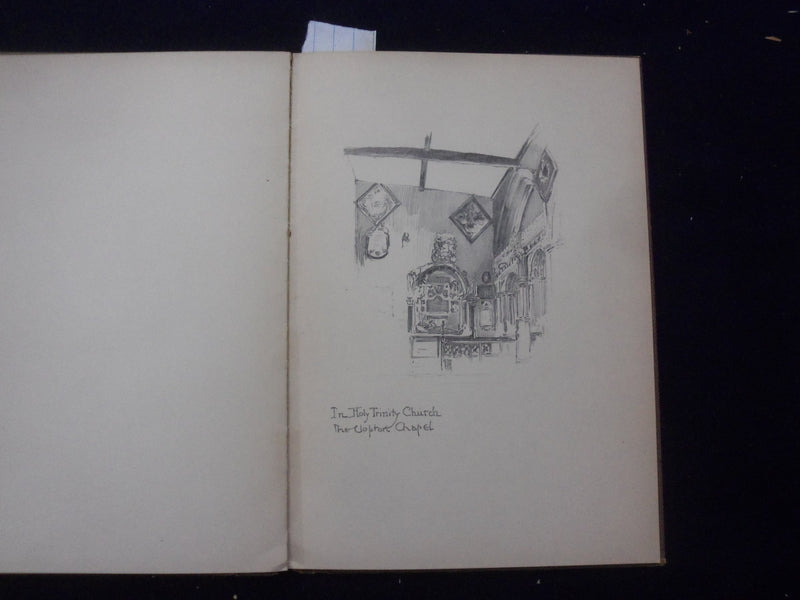 1900'S STRATFORD ON AVON SKETCH BOOK HARDCOVER BOOK BY GORDON HOME - KD 8359