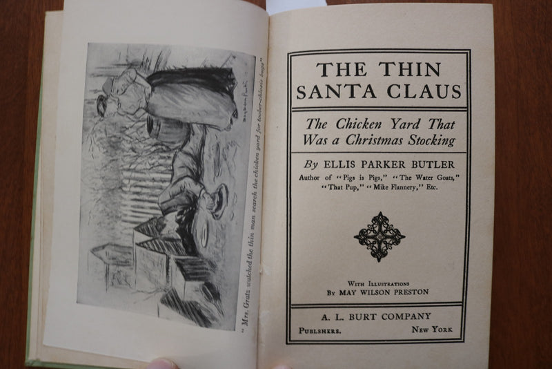 1909 THE THIN SANTA CLAUS HARDCOVER BOOK BY ELLIS PARKER BUTLER - KD 9616