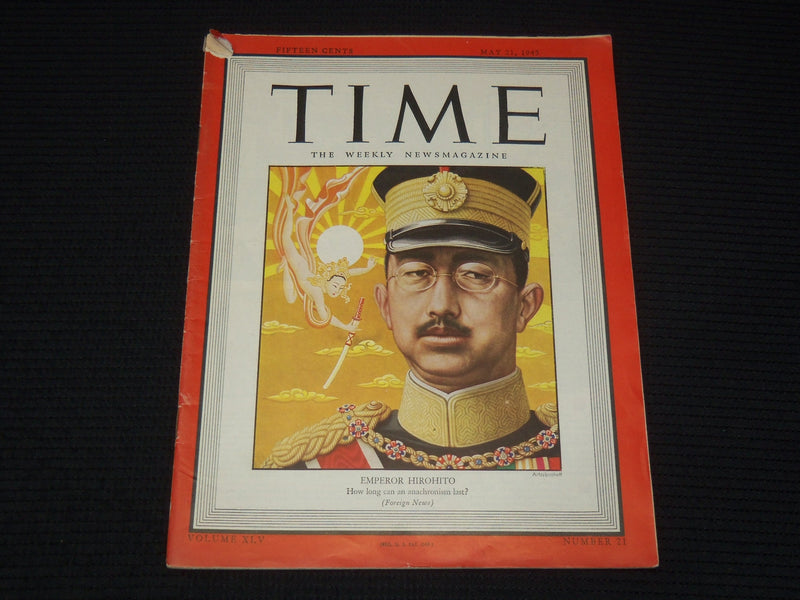 1945 MAY 21 TIME MAGAZINE - EMEROR HIROHITO - T 969