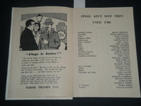 1960 FEBRUARY 11 FINGS AIN'T WOT THEY USED T'BE GARRICK PROGRAM - J 4285