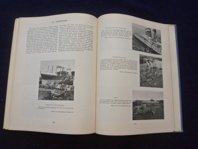 1968 MERCHANT SHIPS, A PICTORIAL STUDY HARDCOVER BOOK BY JOHN LADAGE - KD 8332