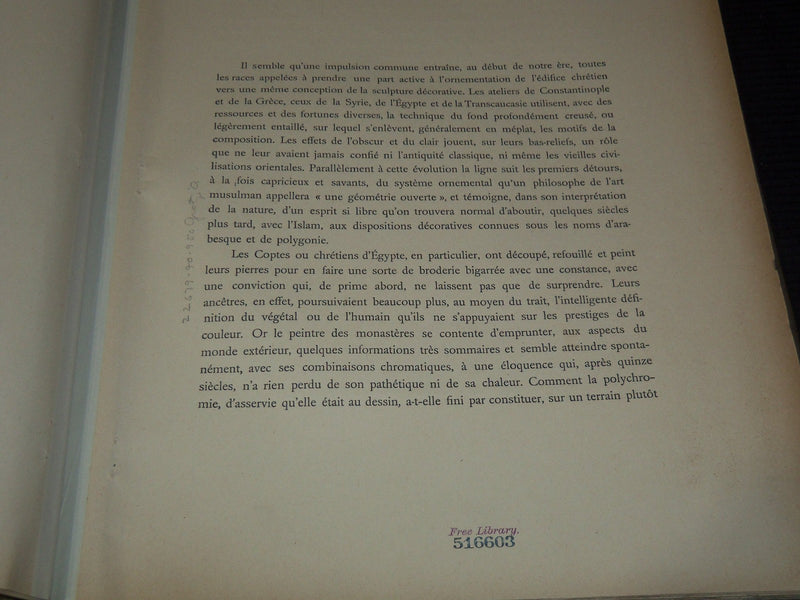 1931 LA SCULPTURE COPTE PAR GEORGES DUTHUIT FRENCH VOLUME - 72 PLATES - Z 219