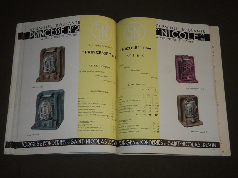 1936 ST. NICOLAS FORGES & FONDERIES FRENCH CATALOGUE - FR 346