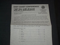 1985-1986 EAST COAST CONFERENCE BASKETBALL MEDIA GUIDE - J 3778