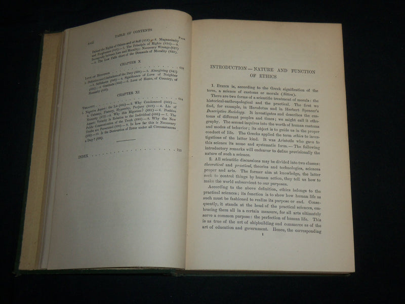 1899 A SYSTEM OF ETHICS HARDCOVER BOOK BY FRIEDRICH PAULSEN - KD 6746