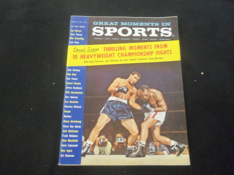 1961 MARCH GREAT MOMENTS IN SPORTS MAGAZINE - JOHANSSON VS. PATTERSON - J 7721