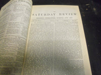 1881 SATURDAY REVIEW 2 BOUND VOLUMES - COMPLETE YR- PUBLISHED IN LONDON - R 1102