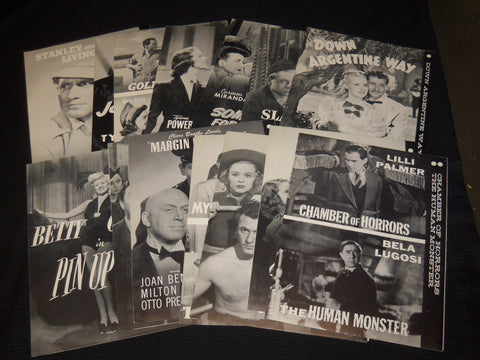 1930'S-1940'S MOVIE NEWS RELEASES - NTA ASSOCIATION LOT OF 14 - K 46