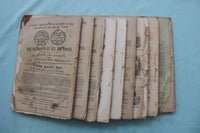 1860-1867 BALLOU'S MONTHLY MAGAZINE - LOT OF 9 - O 3978
