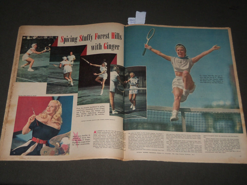 1950 OCT 15 SUNDAY MIRROR MAGAZINE SECTION - PEGGY O'CONNOR - ROGERS - J 2906