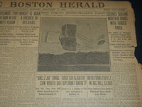 1908 SEPTEMBER 12 THE BOSTON HERALD - WRIGHT AGAIN BREAKS RECORD - BH 307