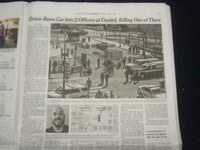 2021 APRIL 3 NEW YORK TIMES - DRIVER RAMS CAR AT CAPITOL, KILLING ONE OFFICER